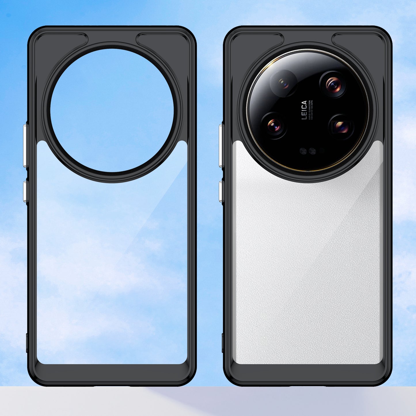 For Xiaomi 13 Ultra Transparent Back Case TPU+Acrylic Anti-Scratch Shockproof Phone Cover