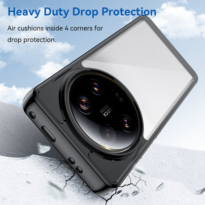 For Xiaomi 13 Ultra Transparent Back Case TPU+Acrylic Anti-Scratch Shockproof Phone Cover