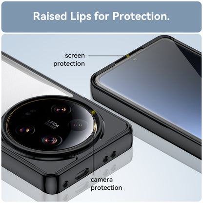 For Xiaomi 13 Ultra Transparent Back Case TPU+Acrylic Anti-Scratch Shockproof Phone Cover