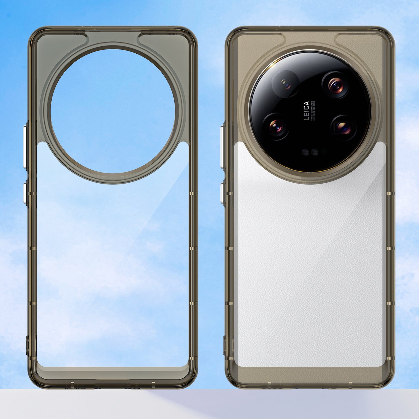 For Xiaomi 13 Ultra Transparent Back Case TPU+Acrylic Anti-Scratch Shockproof Phone Cover