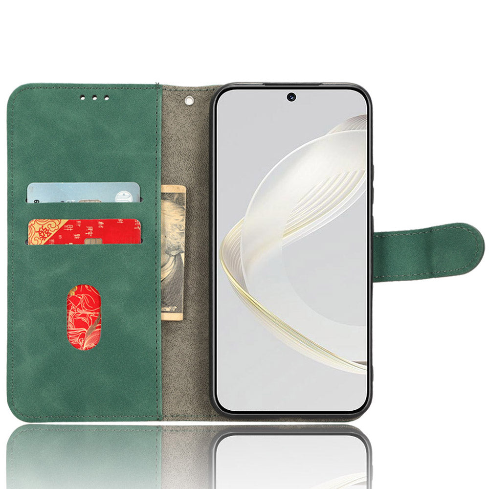 For Huawei nova 11 PU Leather Wallet Anti-drop Shell Skin-touch Flip Stand Phone Case
