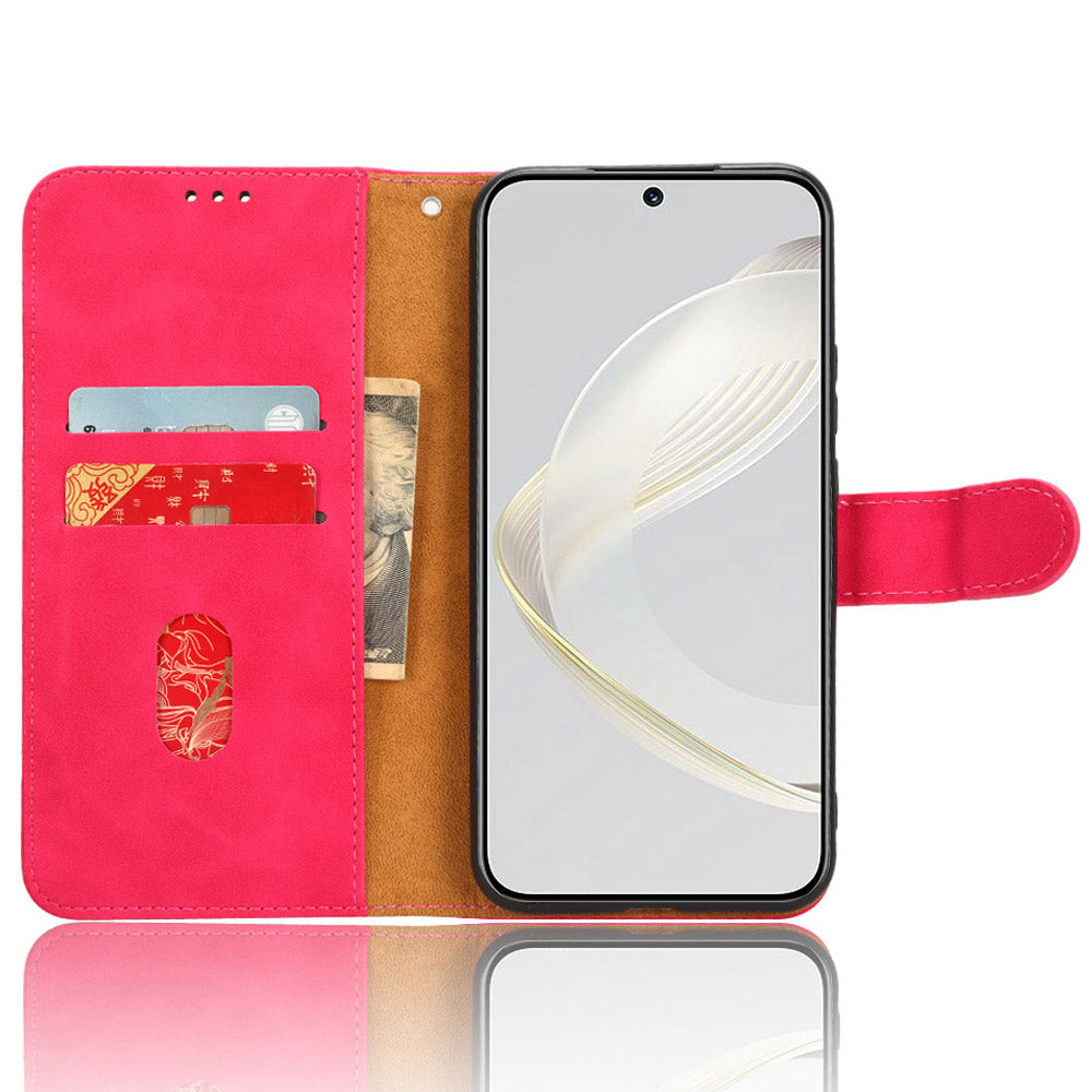For Huawei nova 11 PU Leather Wallet Anti-drop Shell Skin-touch Flip Stand Phone Case