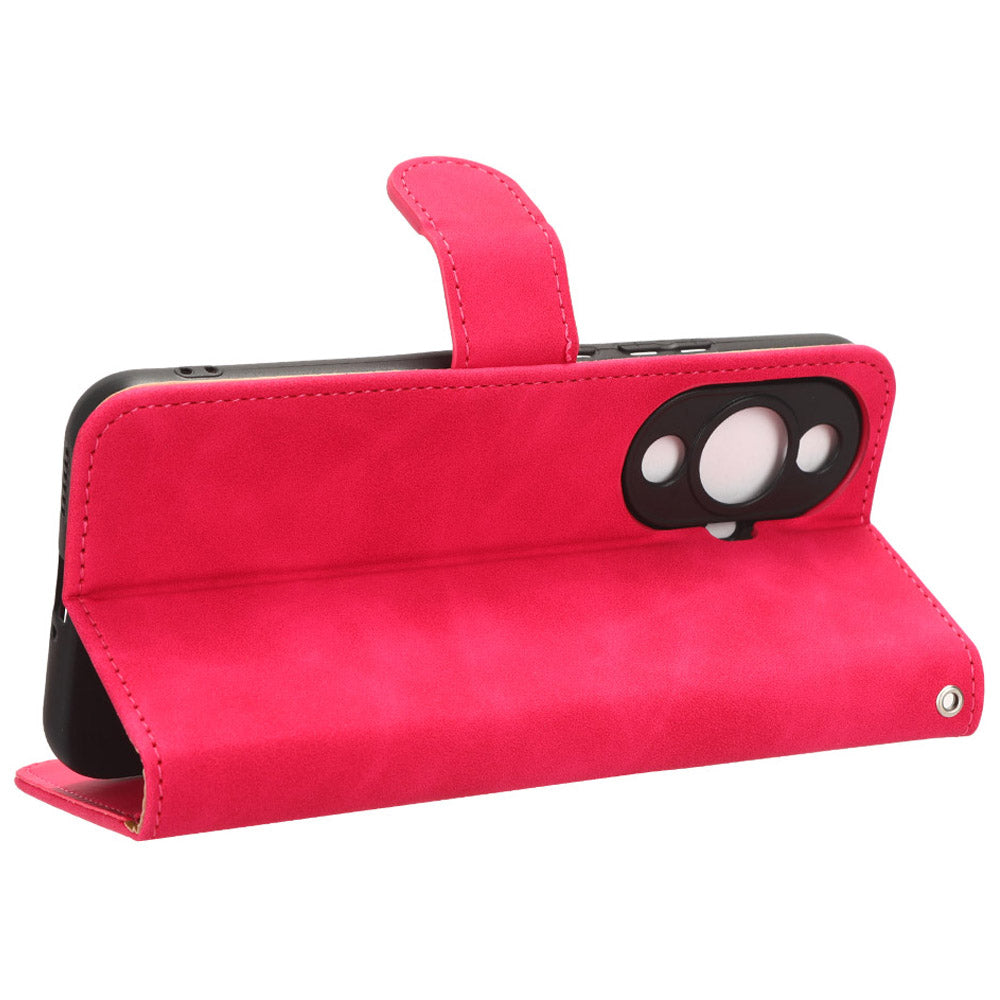 For Huawei nova 11 PU Leather Wallet Anti-drop Shell Skin-touch Flip Stand Phone Case