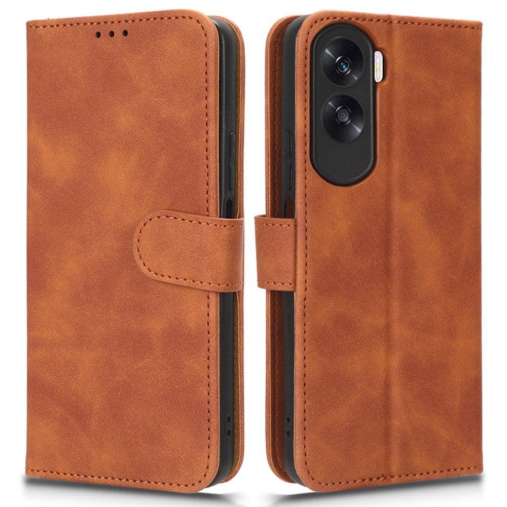 For Honor X50i 5G / 90 Lite 5G PU Leather Wallet Drop-proof Cover Skin-touch Stand Phone Case
