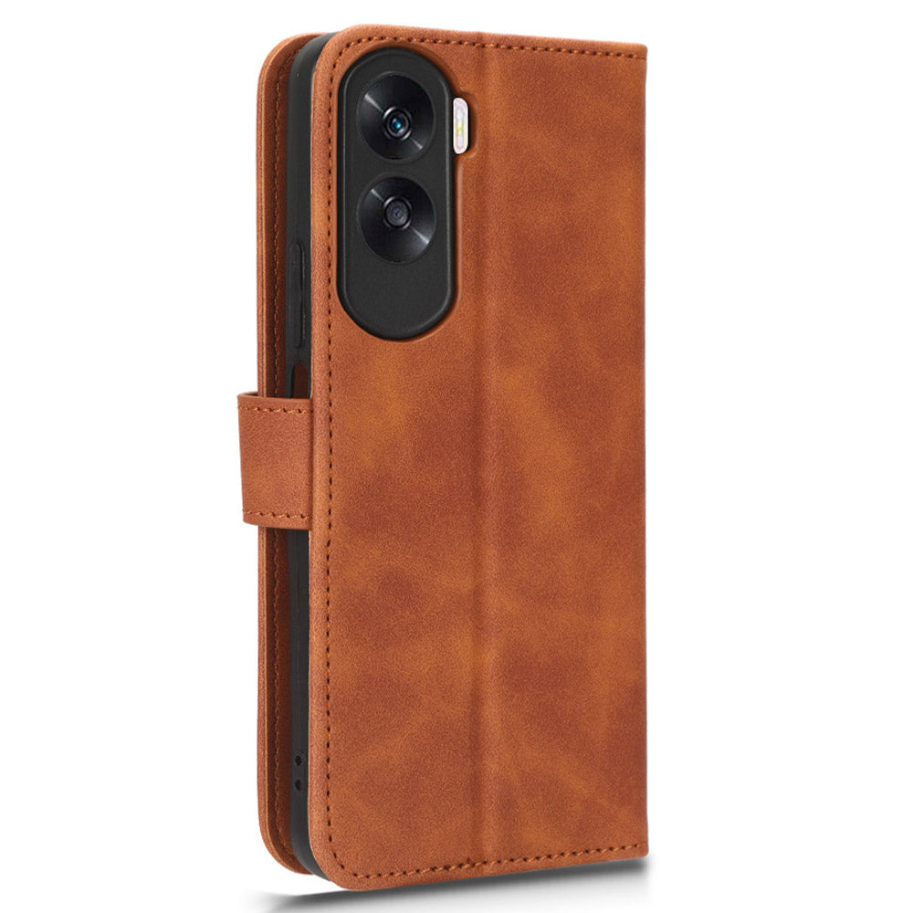 For Honor X50i 5G / 90 Lite 5G PU Leather Wallet Drop-proof Cover Skin-touch Stand Phone Case