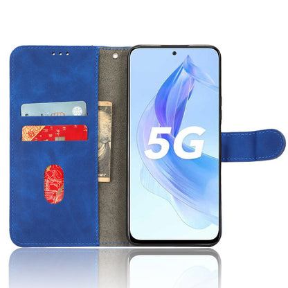 For Honor X50i 5G / 90 Lite 5G PU Leather Wallet Drop-proof Cover Skin-touch Stand Phone Case