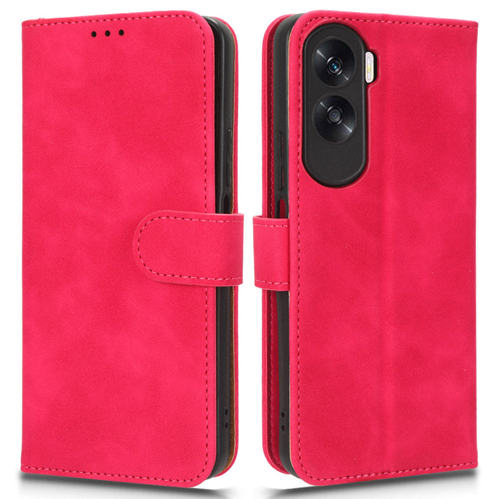 For Honor X50i 5G / 90 Lite 5G PU Leather Wallet Drop-proof Cover Skin-touch Stand Phone Case