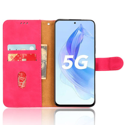 For Honor X50i 5G / 90 Lite 5G PU Leather Wallet Drop-proof Cover Skin-touch Stand Phone Case