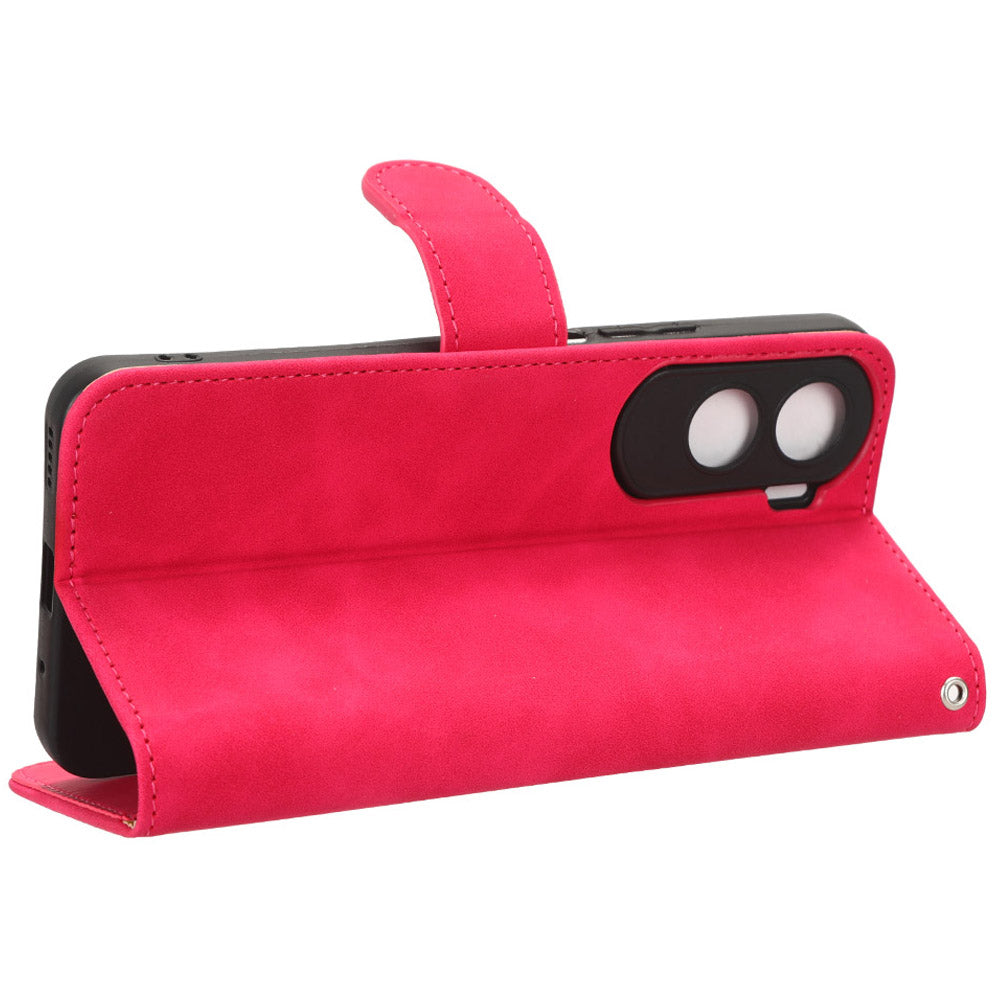 For Honor X50i 5G / 90 Lite 5G PU Leather Wallet Drop-proof Cover Skin-touch Stand Phone Case