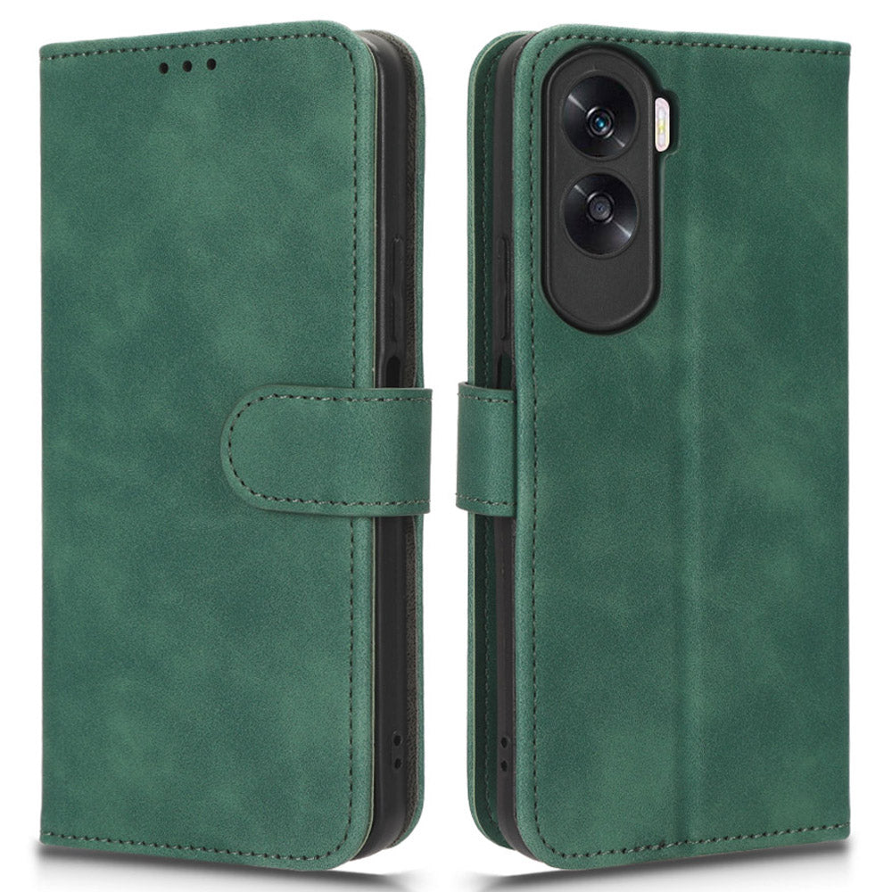 For Honor X50i 5G / 90 Lite 5G PU Leather Wallet Drop-proof Cover Skin-touch Stand Phone Case
