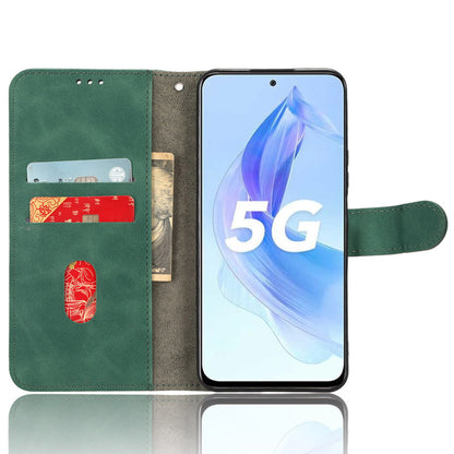 For Honor X50i 5G / 90 Lite 5G PU Leather Wallet Drop-proof Cover Skin-touch Stand Phone Case