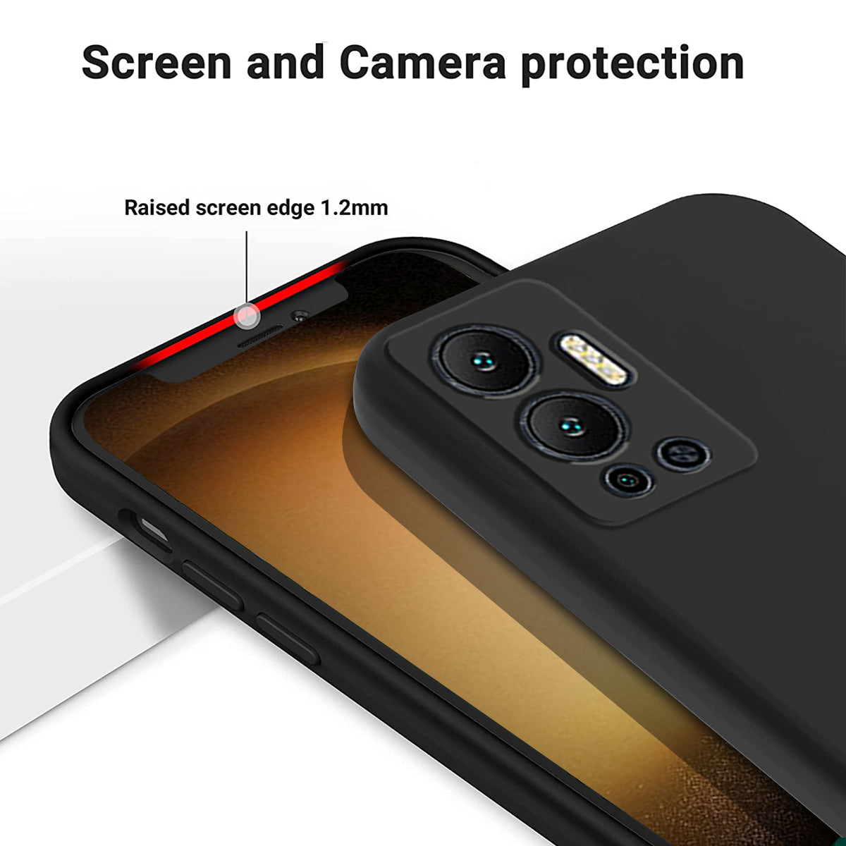 For Infinix Hot 12 4G Liquid Silicone Shockproof Phone Case Anti-Scratch Soft Lining Back Cover