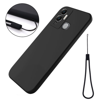 Liquid Silicone Cover for Infinix Hot 12 Play NFC 4G / Hot 12 Play 4G , Soft Lining Protection Anti-Scratch Phone Case