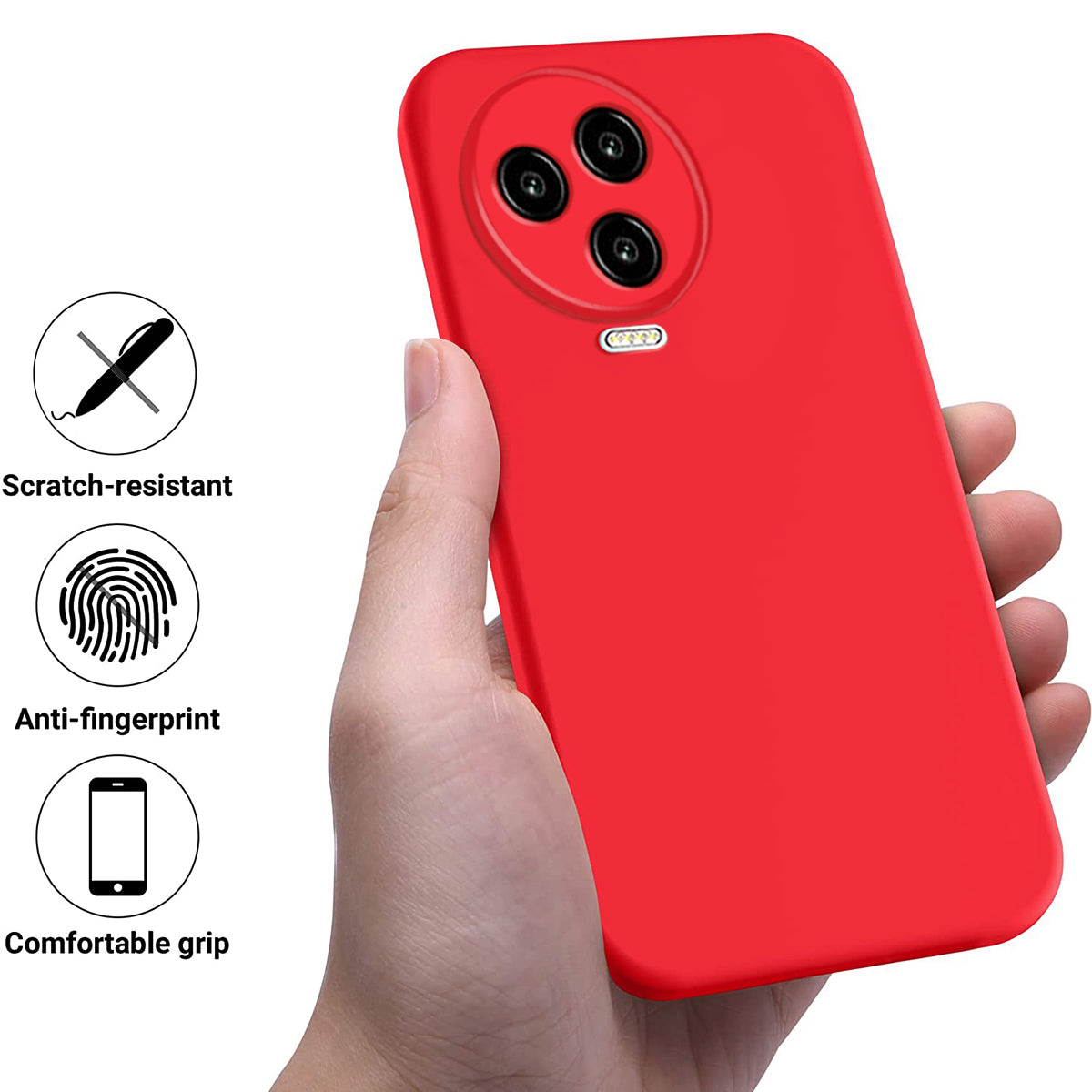 For Infinix Note 12 Pro 4G / Note 12 (2023) 4G Liquid Silicone Phone Case Anti-Dust Mobile Cover with Soft Lining