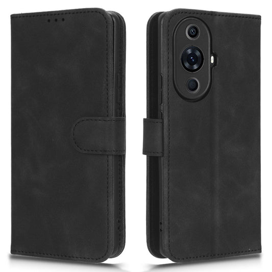 For Huawei nova 11 Pro / nova 11 Ultra Skin-touch PU Leather Phone Cover Wallet Stand Cell Phone Case