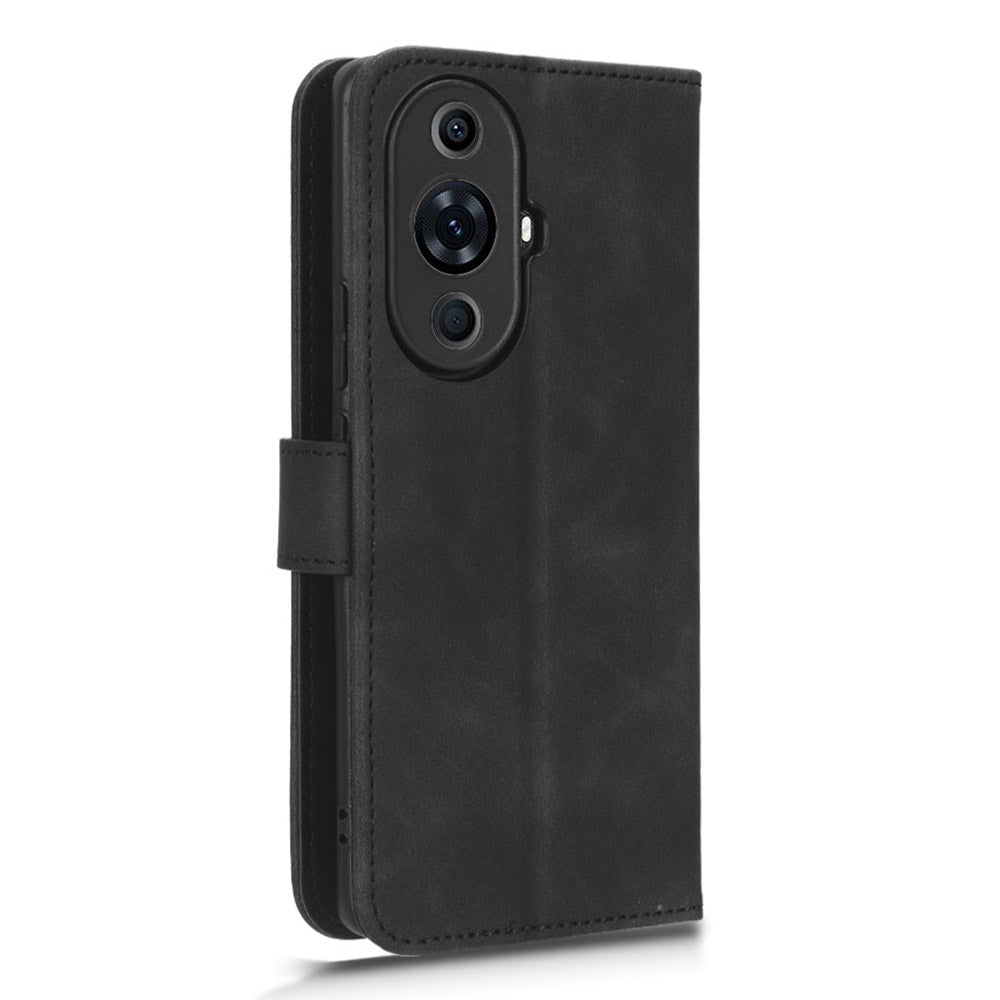 For Huawei nova 11 Pro / nova 11 Ultra Skin-touch PU Leather Phone Cover Wallet Stand Cell Phone Case
