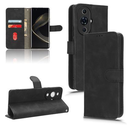 For Huawei nova 11 Pro / nova 11 Ultra Skin-touch PU Leather Phone Cover Wallet Stand Cell Phone Case