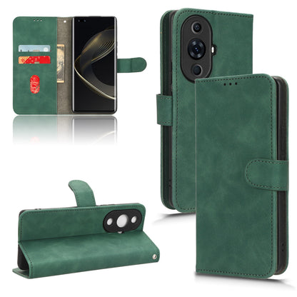 For Huawei nova 11 Pro / nova 11 Ultra Skin-touch PU Leather Phone Cover Wallet Stand Cell Phone Case