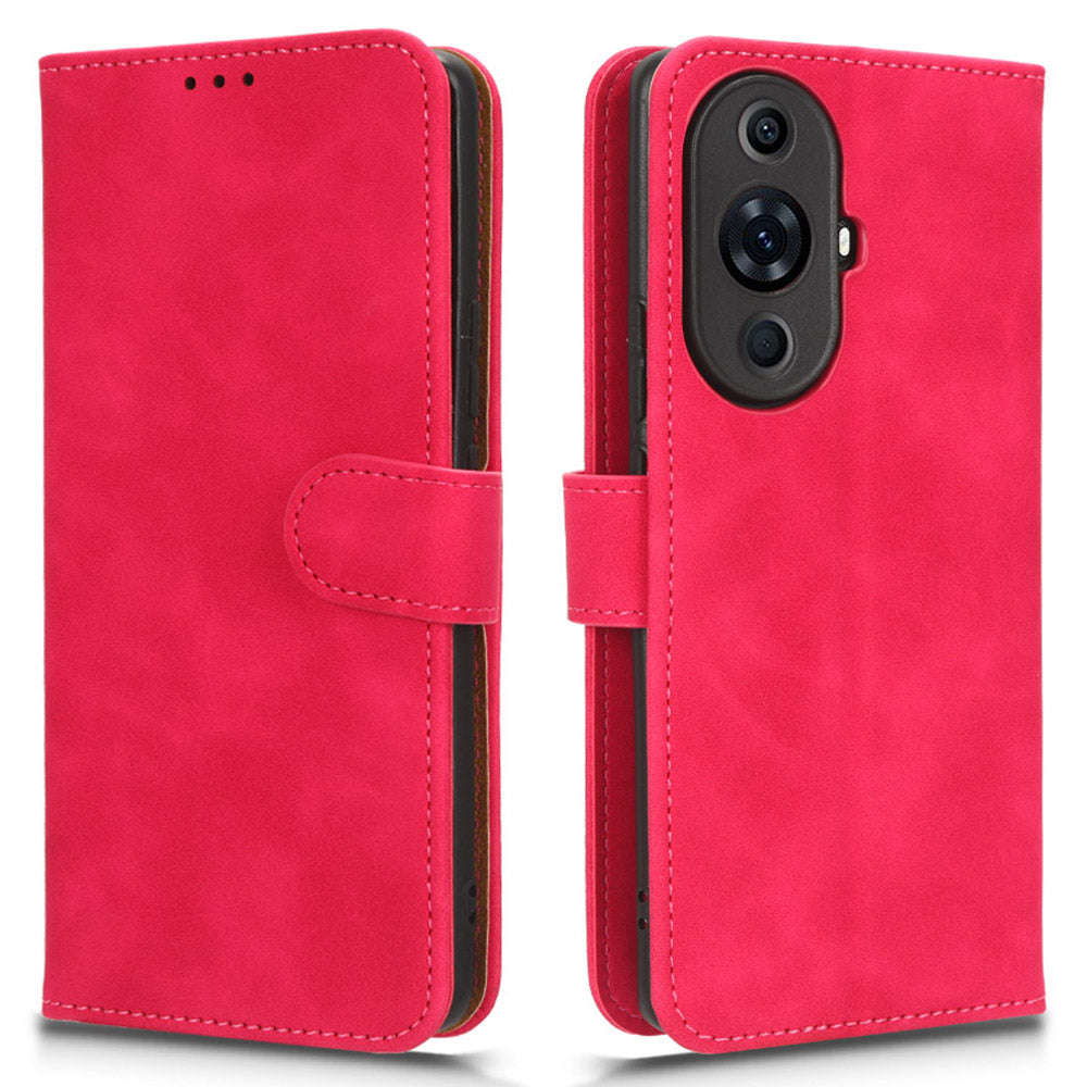 For Huawei nova 11 Pro / nova 11 Ultra Skin-touch PU Leather Phone Cover Wallet Stand Cell Phone Case