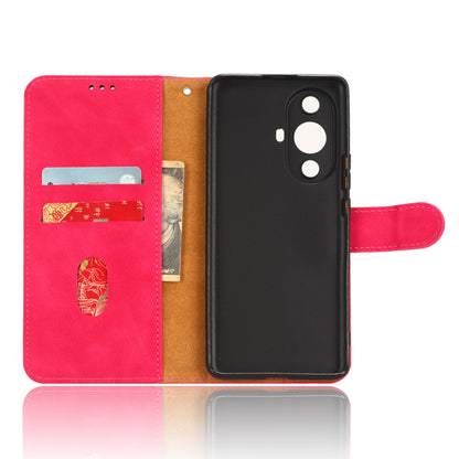 For Huawei nova 11 Pro / nova 11 Ultra Skin-touch PU Leather Phone Cover Wallet Stand Cell Phone Case
