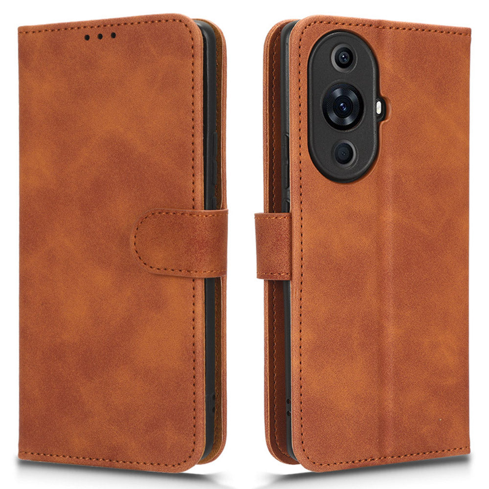 For Huawei nova 11 Pro / nova 11 Ultra Skin-touch PU Leather Phone Cover Wallet Stand Cell Phone Case