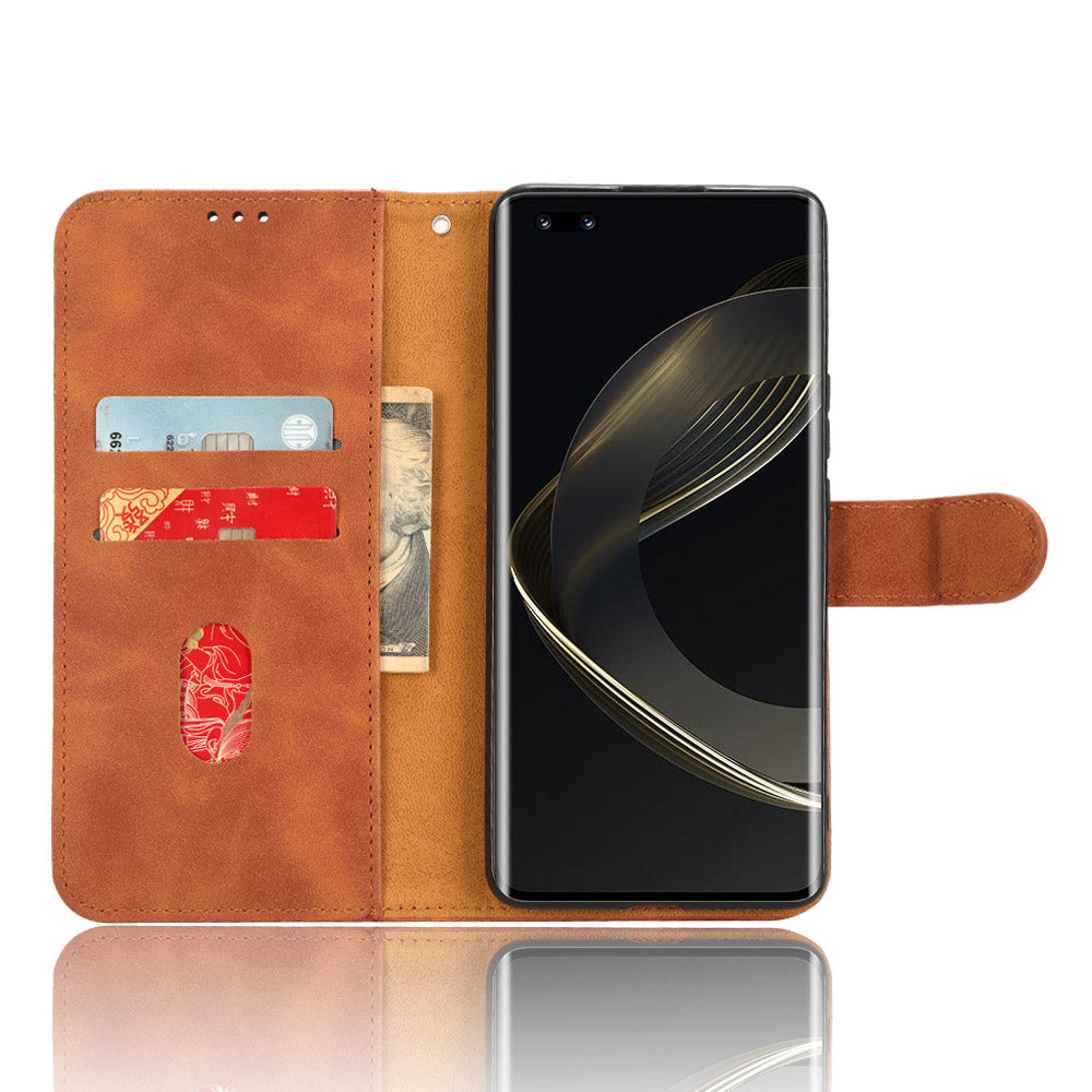 For Huawei nova 11 Pro / nova 11 Ultra Skin-touch PU Leather Phone Cover Wallet Stand Cell Phone Case