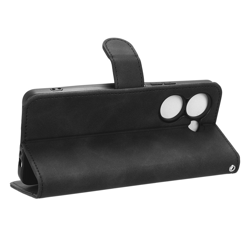 For Tecno Camon 20 Pro 4G PU Leather Wallet Phone Cover Skin-touch Protective Case with Stand