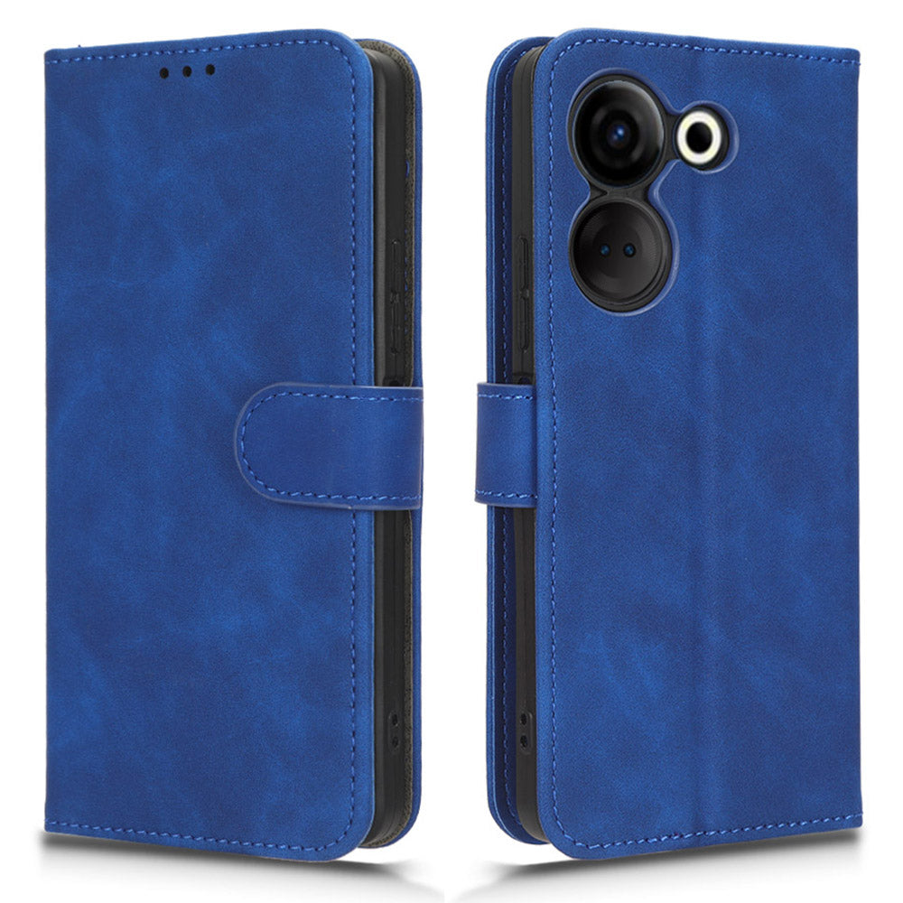 For Tecno Camon 20 Pro 4G PU Leather Wallet Phone Cover Skin-touch Protective Case with Stand