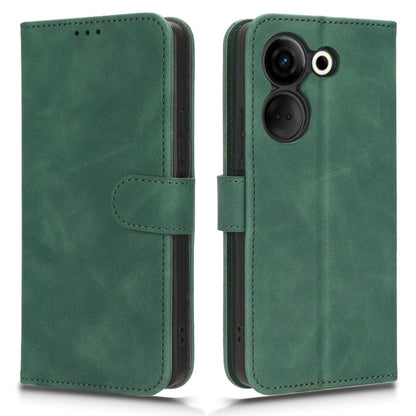 For Tecno Camon 20 Pro 4G PU Leather Wallet Phone Cover Skin-touch Protective Case with Stand