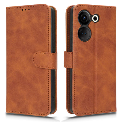 For Tecno Camon 20 Pro 4G PU Leather Wallet Phone Cover Skin-touch Protective Case with Stand