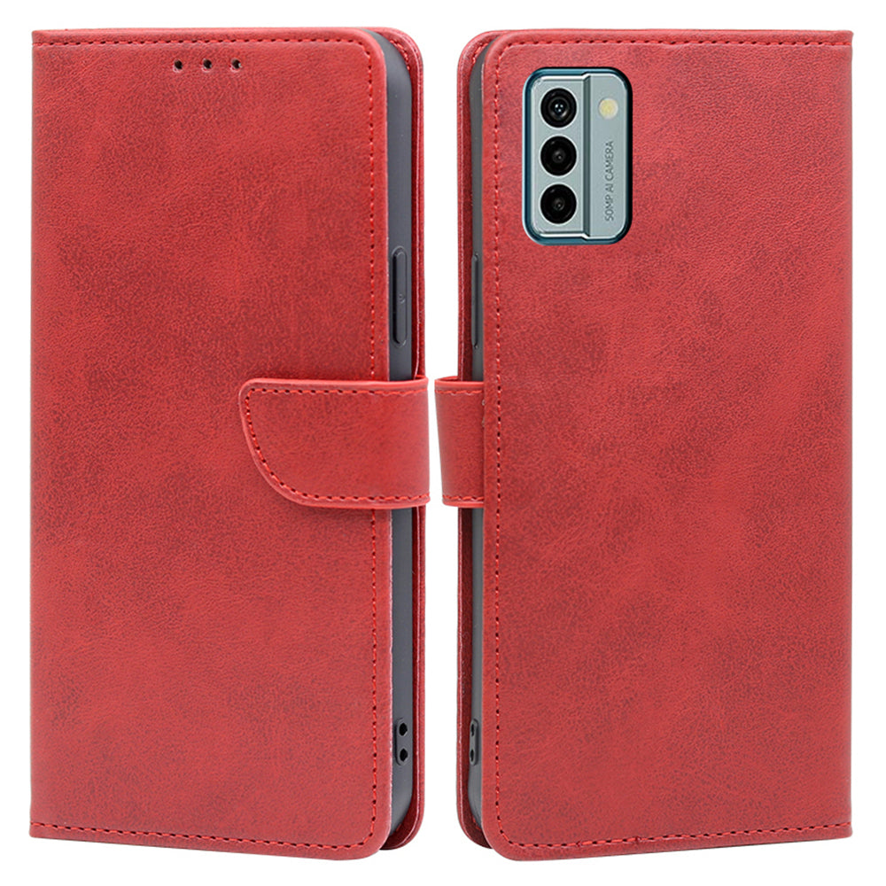 For Nokia G22 PU Leather Calf Texture Phone Case Stand Wallet Flip Cover