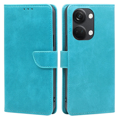 For OnePlus Nord 3 5G / Ace 2V 5G PU Leather Magnetic Protective Cover Calf Texture Wallet Stand Phone Case