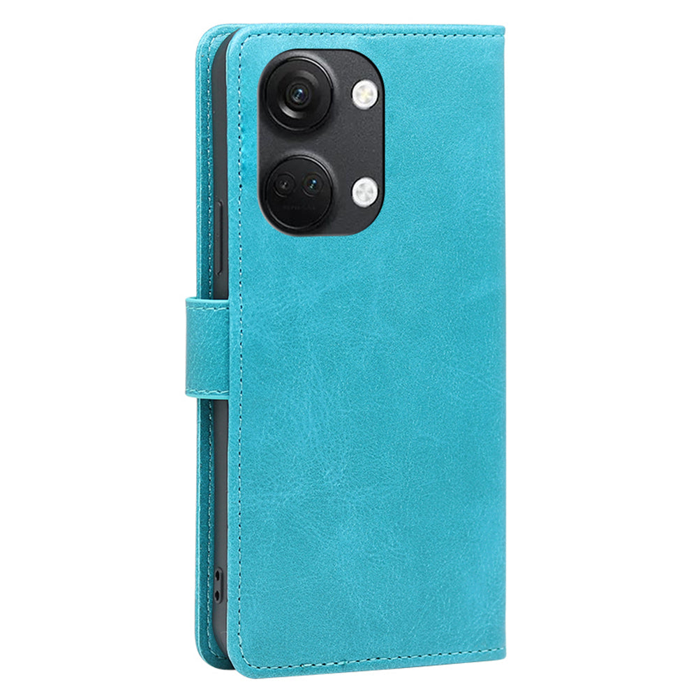 For OnePlus Nord 3 5G / Ace 2V 5G PU Leather Magnetic Protective Cover Calf Texture Wallet Stand Phone Case