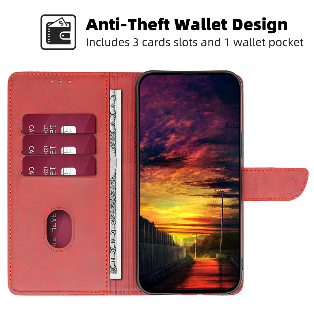 For OnePlus Nord 3 5G / Ace 2V 5G PU Leather Magnetic Protective Cover Calf Texture Wallet Stand Phone Case