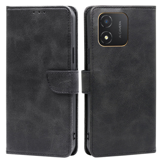 For Honor X5 4G Calf Texture PU Leather Case Stand Wallet Magnetic Closure Phone Cover