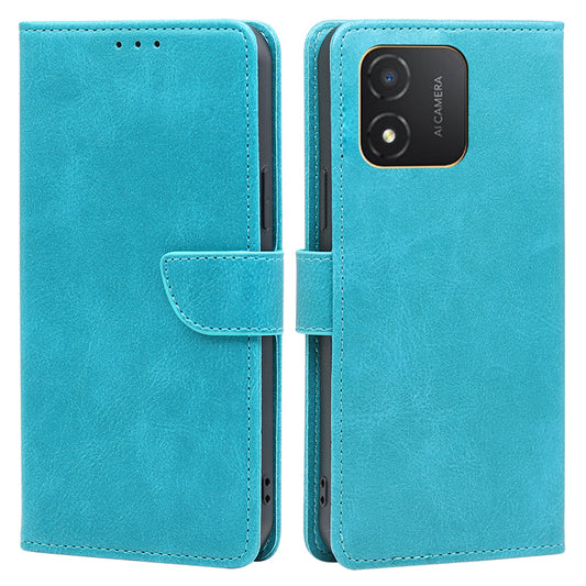 For Honor X5 4G Calf Texture PU Leather Case Stand Wallet Magnetic Closure Phone Cover