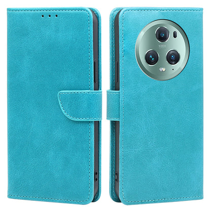 For Honor Magic5 Pro Flip Leather Calf Texture Phone Case Stand Wallet Protective Cover