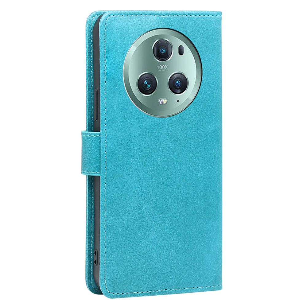 For Honor Magic5 Pro Flip Leather Calf Texture Phone Case Stand Wallet Protective Cover