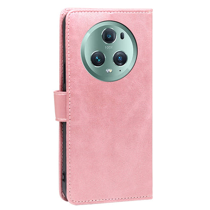 For Honor Magic5 Pro Flip Leather Calf Texture Phone Case Stand Wallet Protective Cover