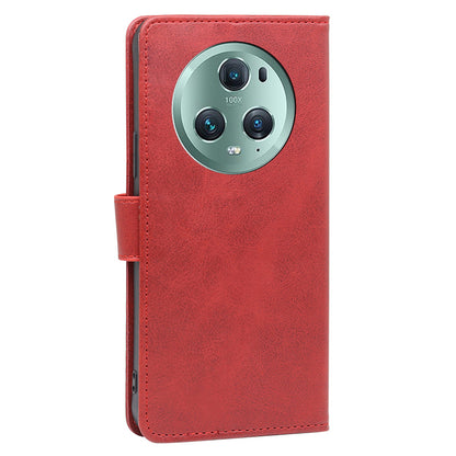 For Honor Magic5 Pro Flip Leather Calf Texture Phone Case Stand Wallet Protective Cover