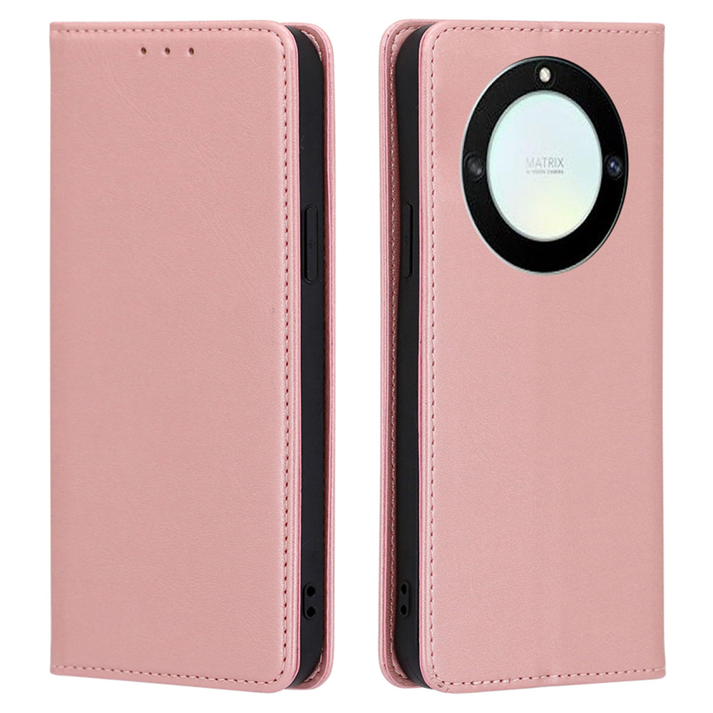 For Honor X40 5G / X9a 5G / Magic5 Lite 5G Calf Texture PU Leather Wallet Stand Phone Case Magnetic Cover