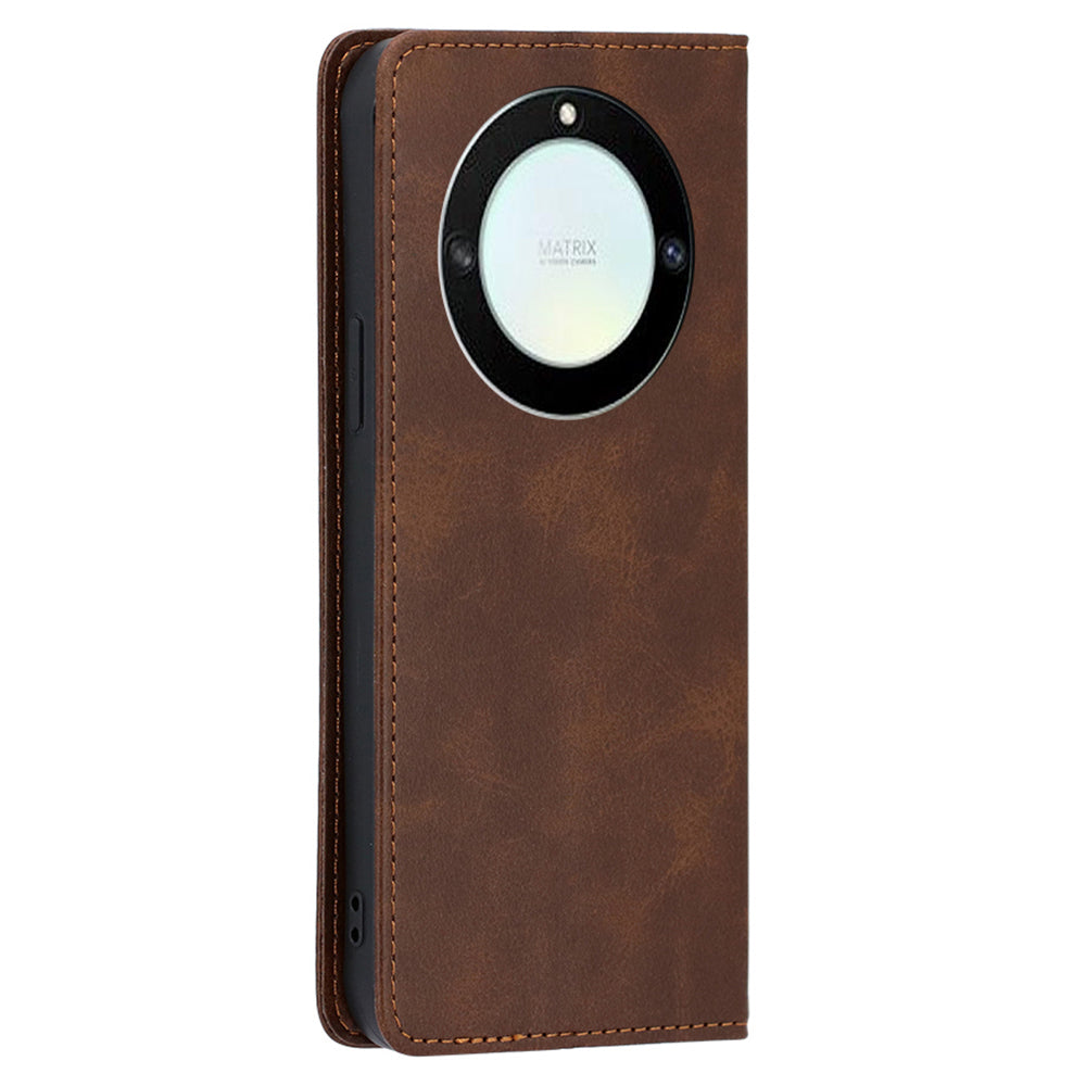 For Honor X40 5G / X9a 5G / Magic5 Lite 5G Calf Texture PU Leather Wallet Stand Phone Case Magnetic Cover
