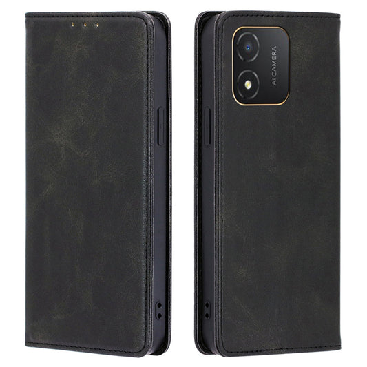 Wallet Stand Shell for Honor X5 4G PU Leather+TPU Phone Case Calf Texture Magnetic Closing Cover