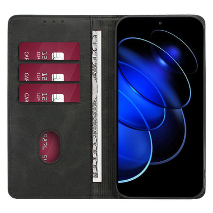 Wallet Stand Shell for Honor X5 4G PU Leather+TPU Phone Case Calf Texture Magnetic Closing Cover