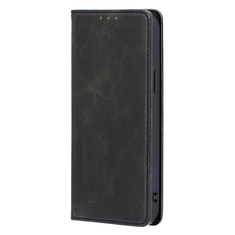 Wallet Stand Shell for Honor X5 4G PU Leather+TPU Phone Case Calf Texture Magnetic Closing Cover