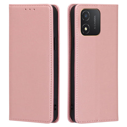 Wallet Stand Shell for Honor X5 4G PU Leather+TPU Phone Case Calf Texture Magnetic Closing Cover