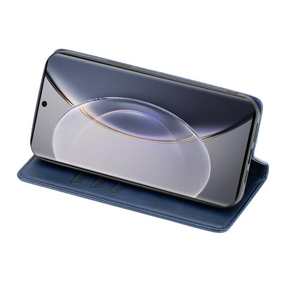 For vivo Y100 5G PU Leather+TPU Wallet Stand Phone Magnetic Closing Case Calf Texture Cover