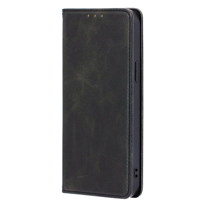 For vivo S16e 5G PU Leather Anti-drop Wallet Stand Phone Case Calf Texture Magnetic Closing Cover
