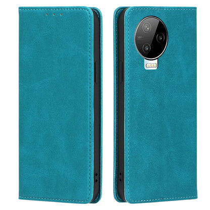For Infinix Note 12 Pro 4G / Note 12 (2023) 4G PU Leather Wallet Stand Shell Calf Texture Magnetic Closing Phone Case