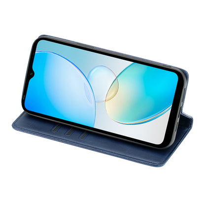 For Infinix Note 12 Pro 4G / Note 12 (2023) 4G PU Leather Wallet Stand Shell Calf Texture Magnetic Closing Phone Case
